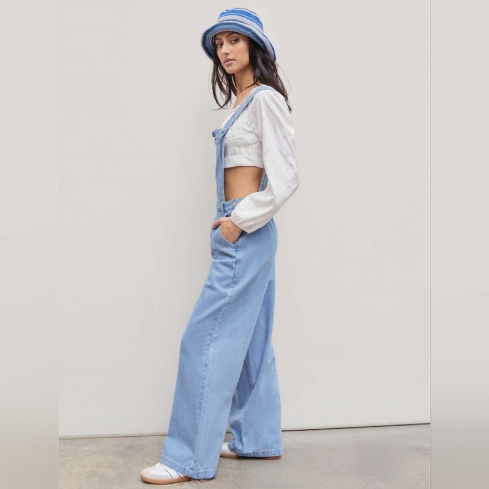 CIDER Pocket Denim Jumpsuit